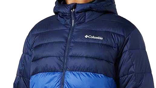 Warm down jacket insulation outdoors