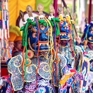 bhutan-monastery-dancer-asia-traditional-mask-festival